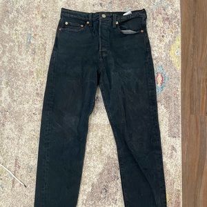 Levi straight black jeans